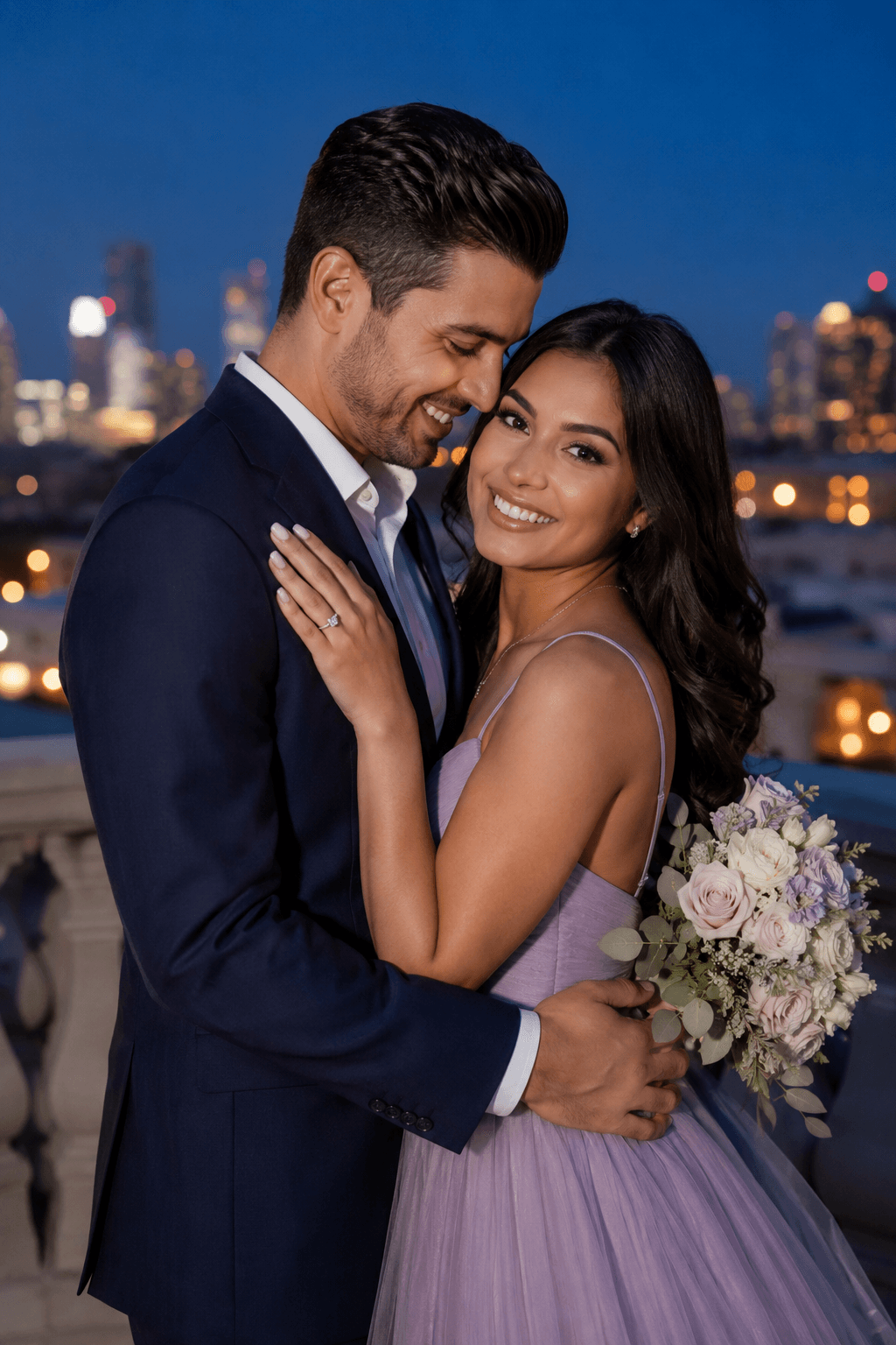 AI-generated Twilight Magic engagement style preview